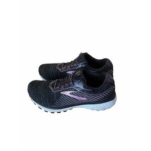 Brooks Ghost 12 Women's Running Shoes Size 9 Black Pink Purple Sneakers
